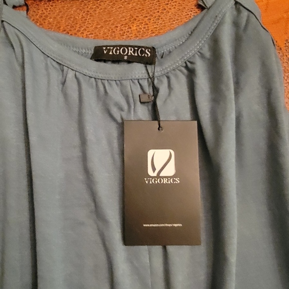 NWT Vigorics Casual Womens Romper Sleeveless Adjustable Straps Shorts, small - Picture 5 of 9